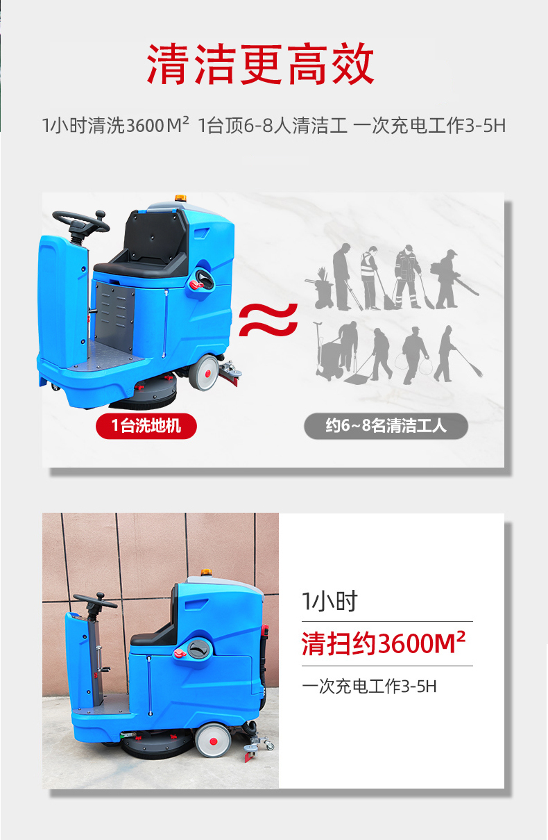 武汉驾驶式洗地机更适合用在高铁站